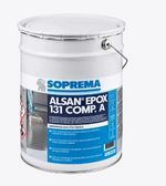 Imprimación epoxi bicomponente para soprtes húmedos, Alsan® Epox 131 de Soprema. Transparente. Envase: 1,5 kg